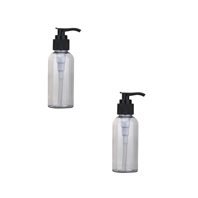 SUTENGDA 2PCS 200ml Empty Lotion Pump Bottles Refillable Plastic Containers Clear Great for Soap Shampoo Lotions Liquid Body Soap and Massage Liquid Container for Bathroom Shampoo and Bod