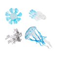 thumbnail image 4 of HILABEE Jellyfish Growth Cycle Science Biology Model Animal Life Growth Cycle Figure blue, 4 of 9