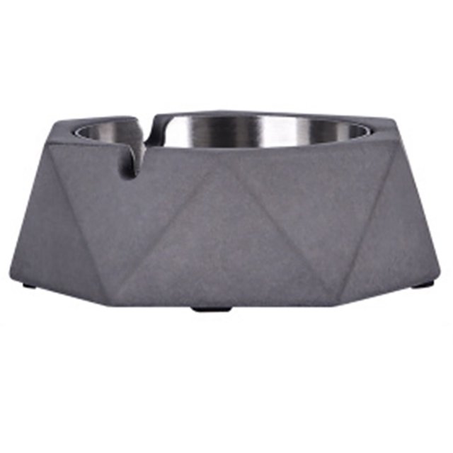 Bangcool Plateau à Cendres Géométrie Cendrier à Cigare Support de Fumée et de Cendres pour Extérieur Intérieur Table