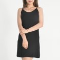 thumbnail image 2 of Tqcoqu Nuisette Courte pour Femmes, Couleur Unie, Col en V, Sans Manches, avec Boucle Non Ajustée, 2 of 4