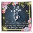 thumbnail image 1 of Pour Maman Mots Pas Assez pour Toujours Collier w Message Carte, 1 of 7