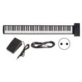 thumbnail image 1 of Hand Roll Piano, Soft Keyboard Piano 100-240V Foldable 88 Keys  For Computer EU Plug, 1 of 8