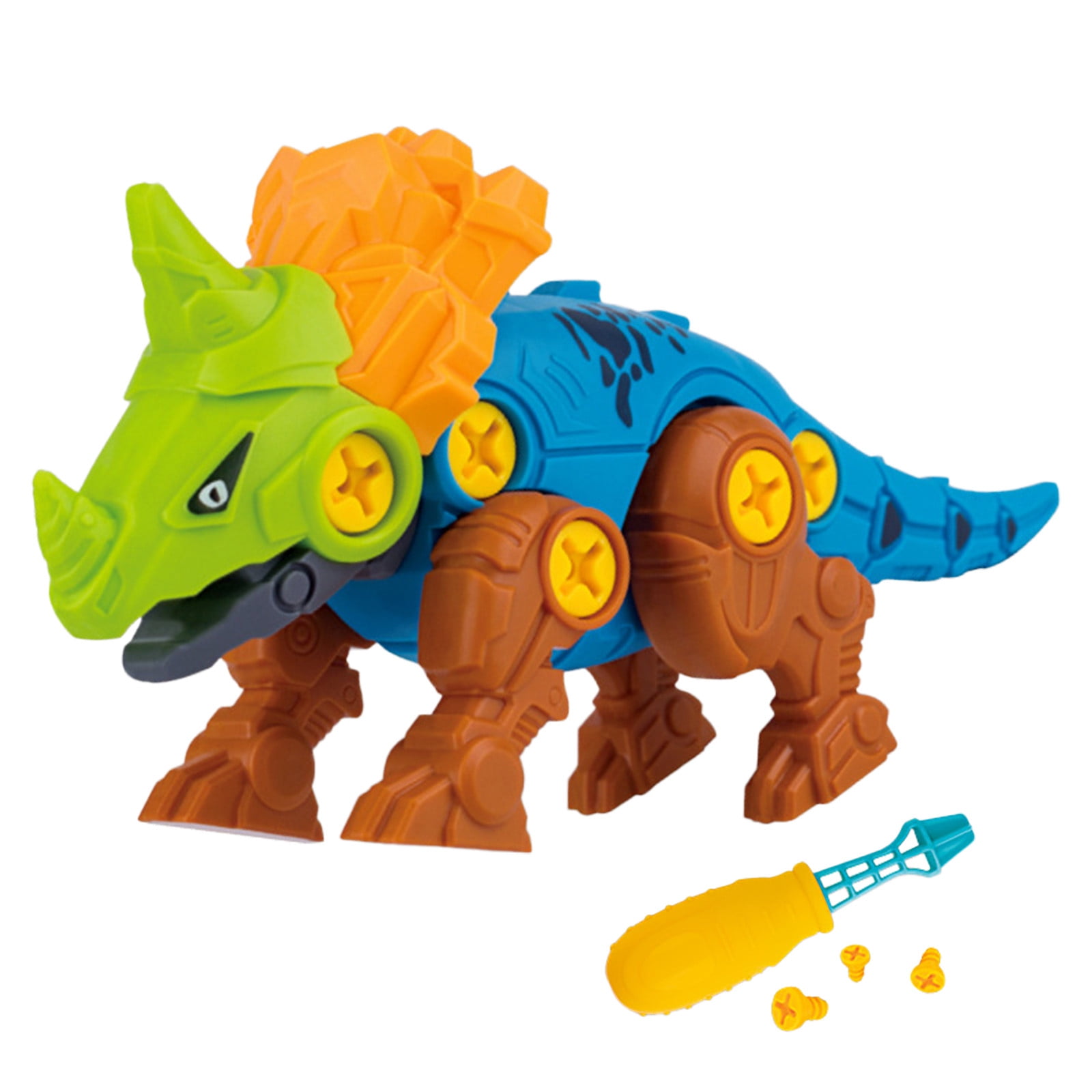 Sentmoon Jouets pour Garçons 4-6 Cadeaux pour Garçon de Deux Ans Voiture de Course Jouet Éducatif pour Enfants Voiture Dinosaure Véhicule d'Ingénierie à Pousser Excavatrice Cadeau pour Garçon