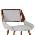 thumbnail image 4 of Armen Living Chaise de Salle à Manger Moderne en Tissu Panda, Gris (Ensemble de 2), 4 of 8