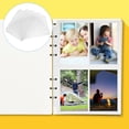 thumbnail image 2 of EeaseCA 50Pcs 6-Ring Binder Photo Pockets 4-Pocket Photo Page Archival Photo Sleeves, 2 of 7