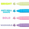 thumbnail image 3 of Crayola Washable Sidewalk Chalk 4 Ct, Very Berry Assorted Colours, 3 of 5