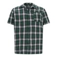 thumbnail image 4 of Penkiiy Chemise Tissée à Manches Courtes pour Homme, Coupe Régulière, Boutonnée, avec Poche, G Vert, 4 of 5
