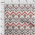 thumbnail image 2 of oneOone Polyester Spandex Red Fabric Asian Ikat Fabric For Sewing Printed Craft Fabric By The Yard 56 Inch Wide, 2 of 4