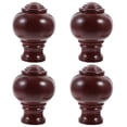 thumbnail image 1 of 4pcs Curtain Rod Finials Curtain Pole Finials Curtain Rod Ends Curtain Pole Plugs, 1 of 8