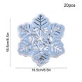 thumbnail image 2 of Blue Disposable Christmas Party Napkins With Santa Claus Snowflake And Reindeer Designs For Holiday Decorations Parties Events And Daily Use 20Pc Set Of Paper Napkins, 2 of 7