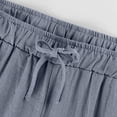 thumbnail image 4 of Timegard Wide Leg Pants for Women Elastic Waisted Drawstring Lightweight Casual Loose Pants with Pockets, 4 of 6