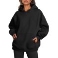 thumbnail image 1 of ORUYROP Sweat à Capuche Surdimensionné pour Femmes Pull Pull à Manches Longues avec Poche, 1 of 7