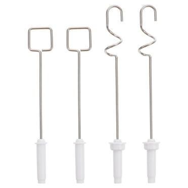 Electric Color Mixer Head Metal Assorted Color 4Pcs 3.7X0.6X0.2In