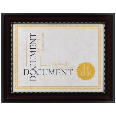Unbranded Cadre pour certificate Harrison 8,5 x 11 pc., cerise, cadre mural pour documents