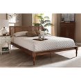 thumbnail image 2 of Bowery Hill Traditional Wood/Rattan Full Size Platform Bed in Ash Brown, 2 of 7