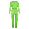 thumbnail image 5 of Mrat Womens Two Piece Set 2 Piece Jogging Sets Solid Polyester Long Sleeve Sweatsuits Sets Two Piece Track Suits Drawstring High Waist Pants Set Comfy Outfits N-Camouflage 3XL, 5 of 5