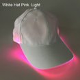 thumbnail image 1 of MesaSe Fashion Unisex Solid Color LED Luminous Baseball Hat Christmas Party Peaked Cap, 1 of 10