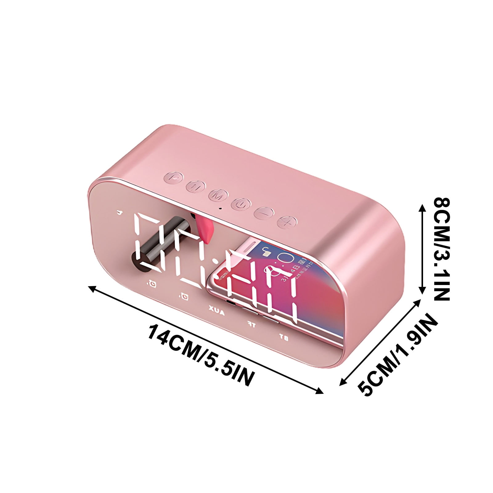 Haut-parleur Bluetooth Extérieur Haut-Parleur Bluetooth Extérieur Haut-Parleur Bluetooth avec Caisson de Basses Réveil Haut-Parleur Sans Fil Subwoofer Bluetooth Nouveau Haut-Parleur de Chevet Ingénieux Réveil Bluetooth