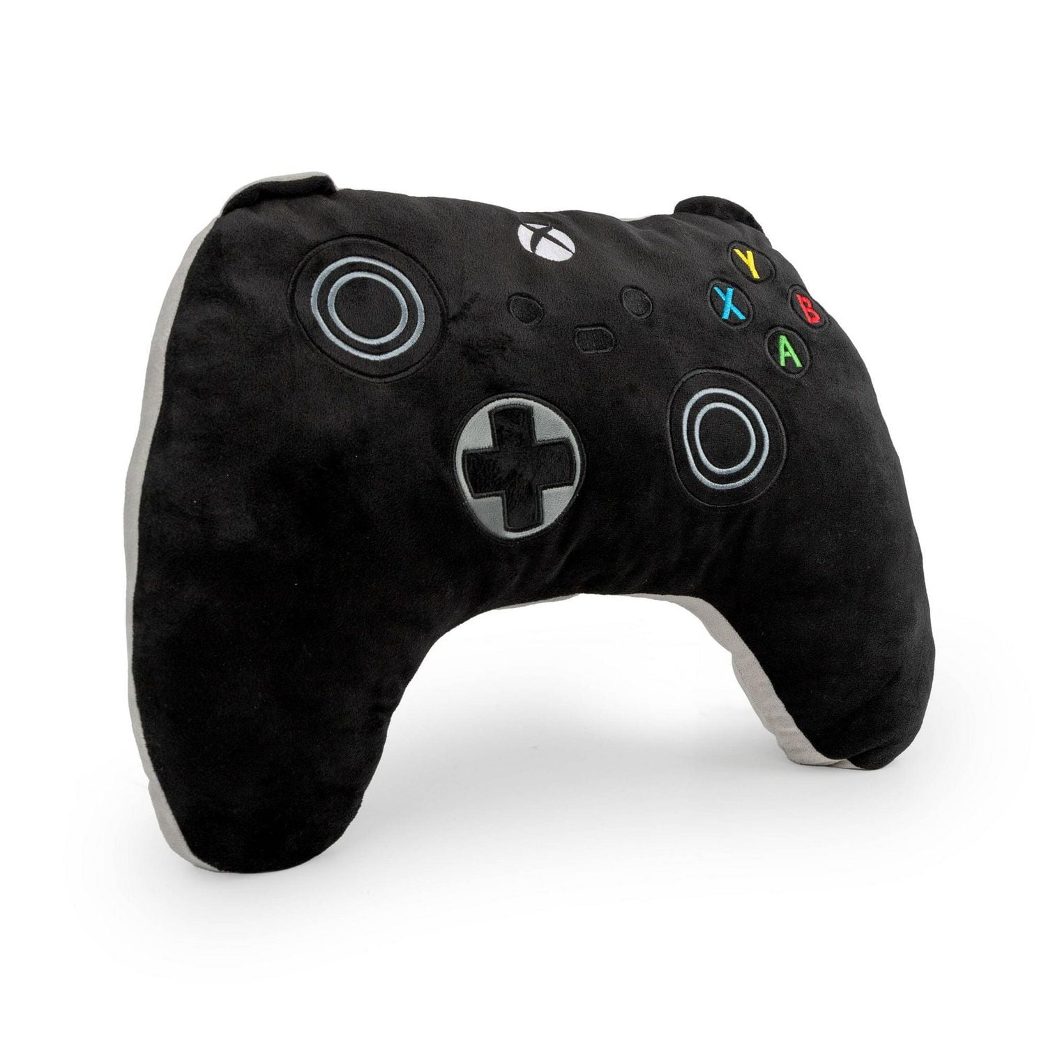 Xbox Controller Plush Cuddle and Decorative Pillow, 100% Polyester, Black, Microsoft