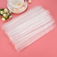 thumbnail image 4 of RXIRUCGD 100Pcs 210mm Clear Long Flexible Drinking Straws Wedding Party, 4 of 5