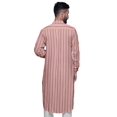 thumbnail image 4 of Atasi Kurta Traditionnel en Rayonne Imprimée à Col Mandarin pour Hommes Chemise Décontractée, 4 of 6