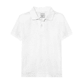 thumbnail image 1 of Unizone Uniforms Boy short Sleeve Polo shirt (X-Small, White), 1 of 6
