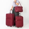 thumbnail image 3 of Jetstream Atlantic Softside 4 Piece Luggage Set, Rolling Suitcase Set: 25 Inch Checked Luggage, Carry On Suitcase, Tote Bag & Toiletry Kit, 3 of 12