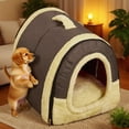 thumbnail image 4 of Dog Bed House Ways To Use Indoor Dog House For Cats And Small Dogs With Mat Removable And Washable Cover House, 4 of 8