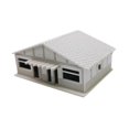 thumbnail image 2 of Xuanheng 1/87 Building Model Kits Layout Scenery for Model Railway Sand Table Diorama 12cmx9.1cmx5.5cm, 2 of 8