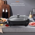 thumbnail image 4 of Electric Hot Pot, Easy Cleaning Rapid Heat Up Large Capacity US Plug 110V Electric Frying Pan  for Kitchen, 4 of 7
