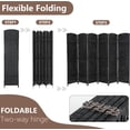 thumbnail image 4 of FDW Room Divider 6 Panel Folding Privacy Divider 6 Ft Indoor Wall Divider Portable Partition Wood Screen, Black, 4 of 7