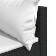 thumbnail image 5 of vidaXL Canapés d'Angle de Jardin avec Coussins 2 Pcs Rotin Poly Noir, 5 of 5