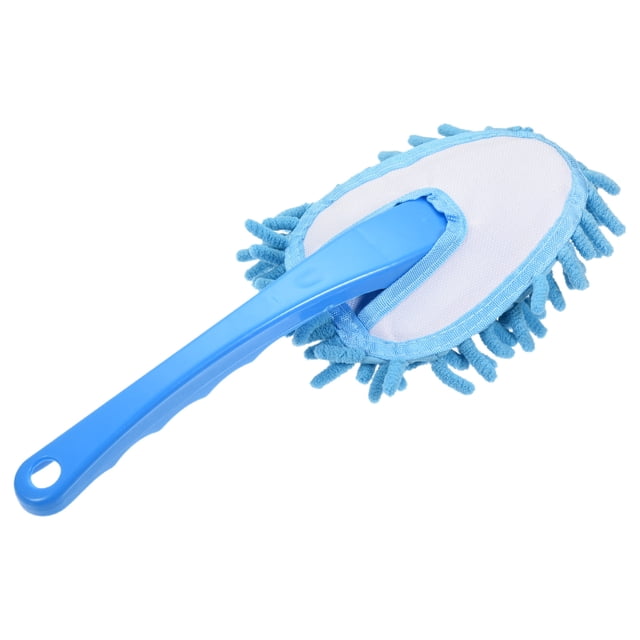 Unique Bargains Microfiber Chenille Duster Washable Cleaning Brush Dusting Tool Blue