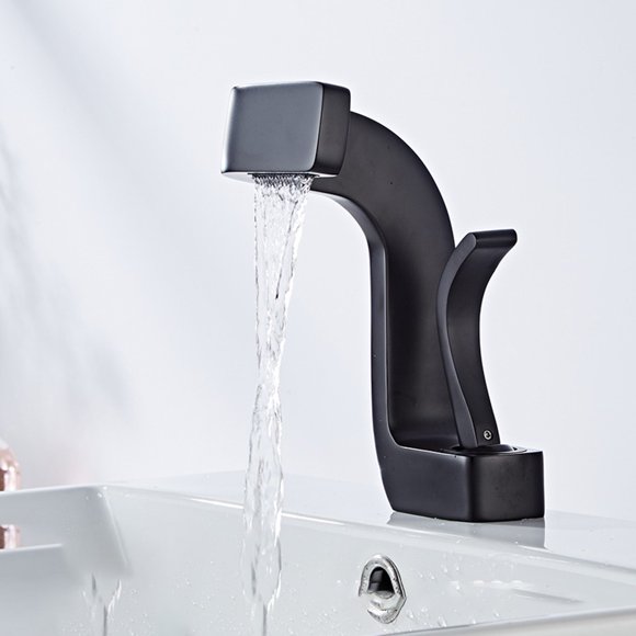 Creative Art Bathroom Basin Hot and Cold Faucet Copper Toilet Faucet