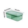 thumbnail image 3 of Hearth & Gear Kitchen Refrigerator Rectangular Crisper Microwave Heat Lunch Food Lunch Fruit Storage Sealed Reusable Zip Bags Silicone Beeswax Food Wraps Storage Snack Bags Freezer Slider Funnel Stand, 3 of 7