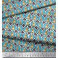 thumbnail image 2 of Soimoi Georgette Viscose Fabric Floral,Dog & Cat Animal Print Fabric by Yard 42 Inch Wide, 2 of 3