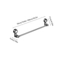 thumbnail image 3 of Birdeem Adjustable 19.6-39.2 Inch Suction Cup Towel Bar Extendable Suction Cup Towel Holder Bathroom Stainless Steel Towel Rack Towel Bar for Glass Shower Door(1Pcs), 3 of 7