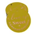 thumbnail image 1 of Inkdotpot Rose Gold Foil Paper Hang Tags Love Is Sweet Wedding Favor Tags 50 Pieces, 1 of 1