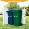 thumbnail image 3 of Gymax PP Privacy Fence Screen 48'' H x 48'' W 2 Panels No-Dig Air Conditioner Trash Can Pool Equipment Enclosure White, 3 of 10
