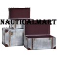 thumbnail image 3 of Nauticalmart Ensemble de Coffre en Aluminium Style Industriel Argenté, 3 of 3