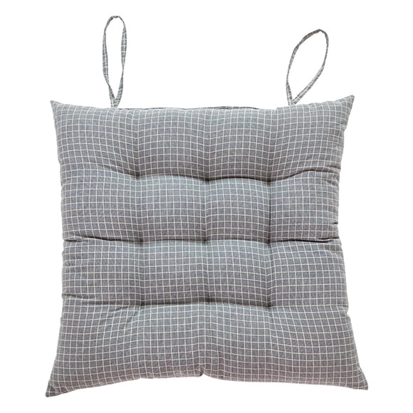 Coussin de Chaise Antidérapant pour Salle à Manger, Bureau et Maison - Coussin d'Assise en Coton et Lin Respirant, 38x38 cm, Coussin de Tabouret de Sol Confortable pour Étudiants, Travailleurs Sédentaires et Personnes Âgées - Sangle Antidérapante