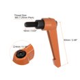 thumbnail image 2 of Unique Bargains 4 Pack M8 x 16mm Male Threaded Stud Adjustable Clamping Lever Handle Bolt Knob Orange, 2 of 6