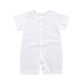 thumbnail image 1 of Tumotour Rompers for Toddler Outfits Soft Fashion Button Down Newborn Clothes Spring Casual Short Sleeve Jumpsuits Solid Color Onesie Bodysuits for Infant Baby Boy Girl, 1 of 4