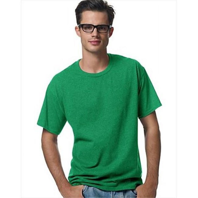 Hanes 5170 Comfortblend Ecosmart T-Shirt à Col Rond pour Hommes Taille 3X, Vert Kelly.
