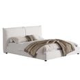 thumbnail image 3 of Noble House King Linen Platform Bed,Beige, 3 of 7
