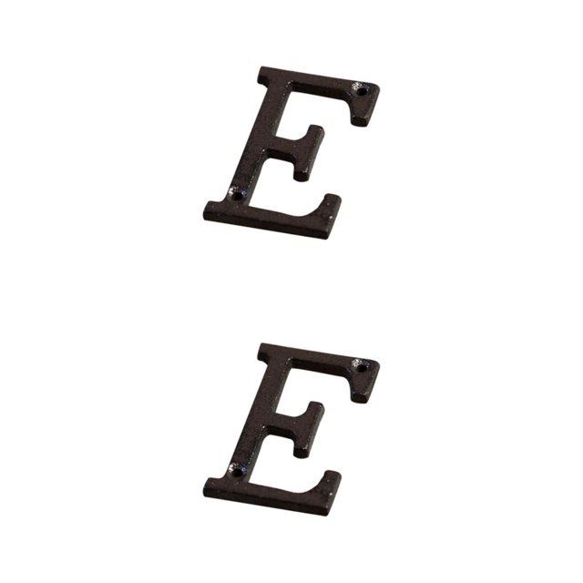 Maytalsory Metal House Number Plaque Durable And Rustproof Easy To Install Metal Letters House Numbers Iron Decoration Doorplate B17--E 2Set