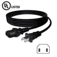 thumbnail image 2 of Aprelco Homologué UL Câble d'Alimentation à 2 Broches de 6,6 Pi Compatible avec le Lecteur DVD Rotel RB-1552 RKB-2100 RMB-1066, 2 of 5