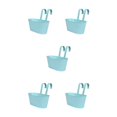 thumbnail image 1 of relayinert Outdoor Hanging Pots For Plants Practical And Beautiful Solution Detachable Light blue 5Set, 1 of 6