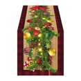 thumbnail image 1 of Christmas Table Runner 33X183Cm Holiday Kitchen Dining Table Decor For Christmas Birthday Party Home Decoration Festive Table Cover For Holiday Season, 1 of 6