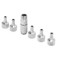thumbnail image 1 of Kit de Connecteur à Libération Rapide d'Aérographe, Adaptateur d'Aérographe Set Antirouille Exquis Compact 6PCS Polyvalent en Acier Inoxydable pour l'Industrie, 1 of 8